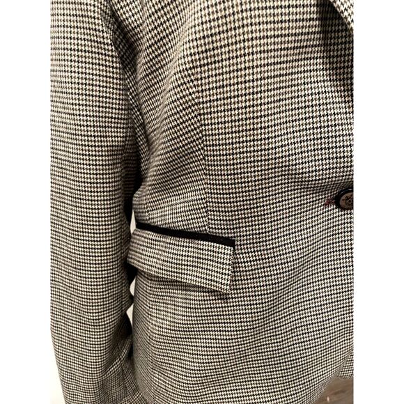 Black and White Houndstooth Blazer - Picture 4 of 6